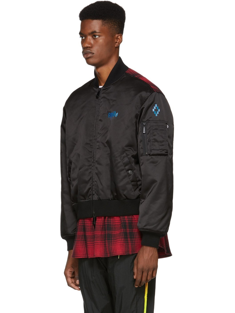 Marcelo Burlon County Of Milan Black 'Cupido' Bomber Jacket outlook