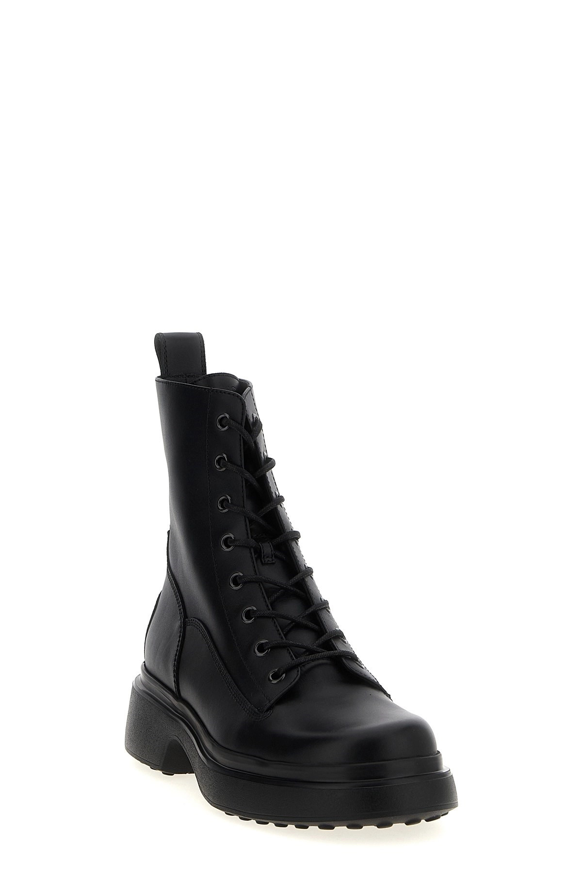 Leather combat boots - 2