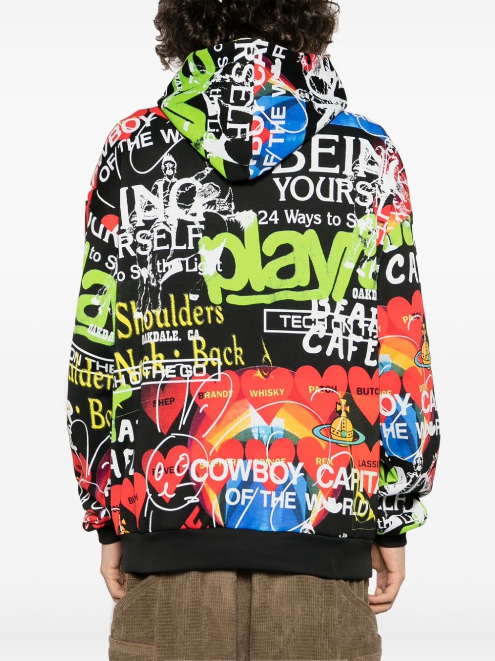 Orb graphic-print jersey hoodie - 5