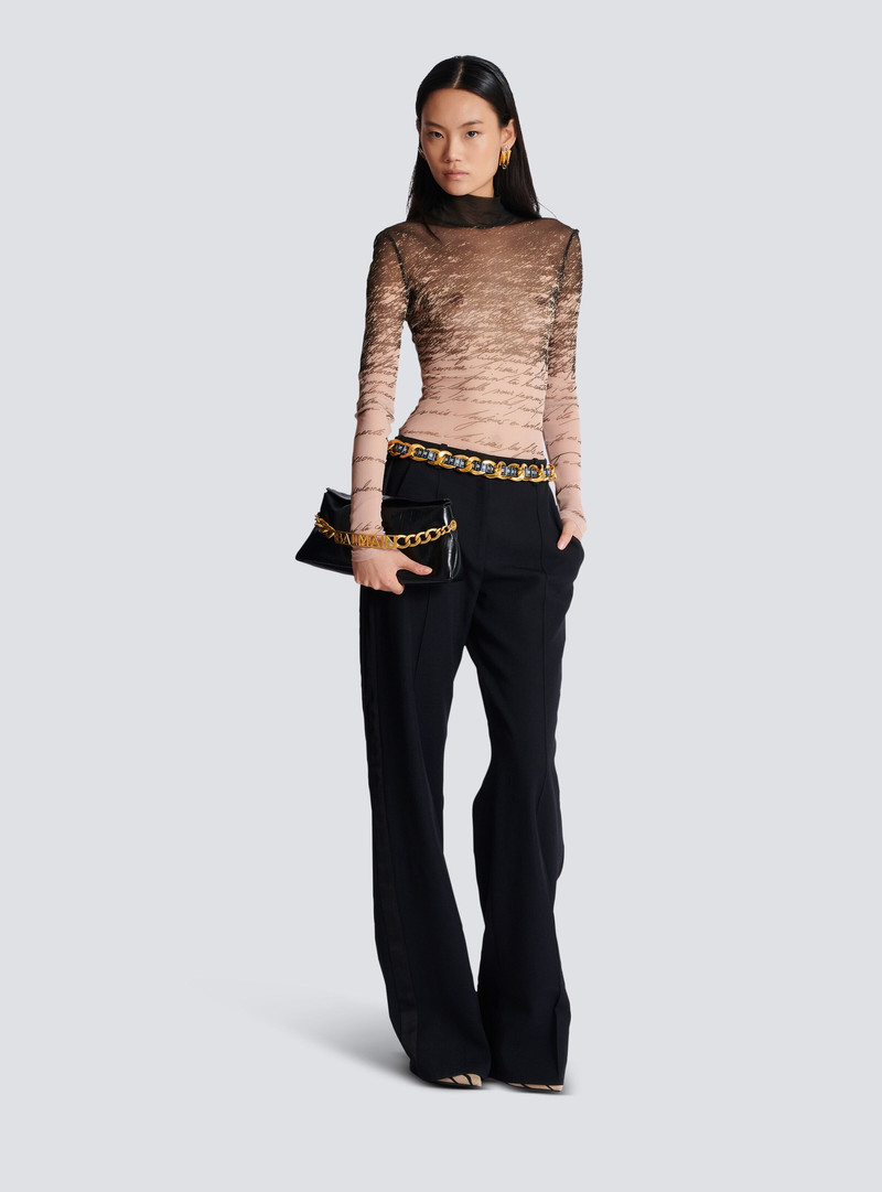 Balmain Long-sleeved top with "Love Letter" print outlook