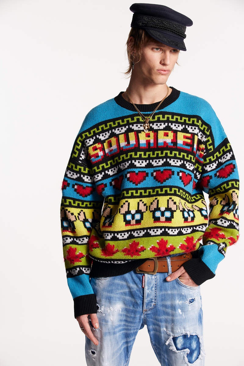 DSQUARED2 ディースクエアード CIRO CREWNECK KNIT DSQUARED2 ディースクエアード CIRO CREWNECK KNIT DSQUARED2 CIRO