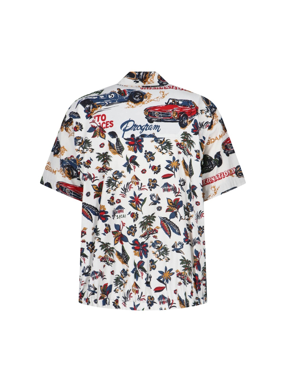 'CAR RACE AND TROPICAL PRINT' SHIRT - 2