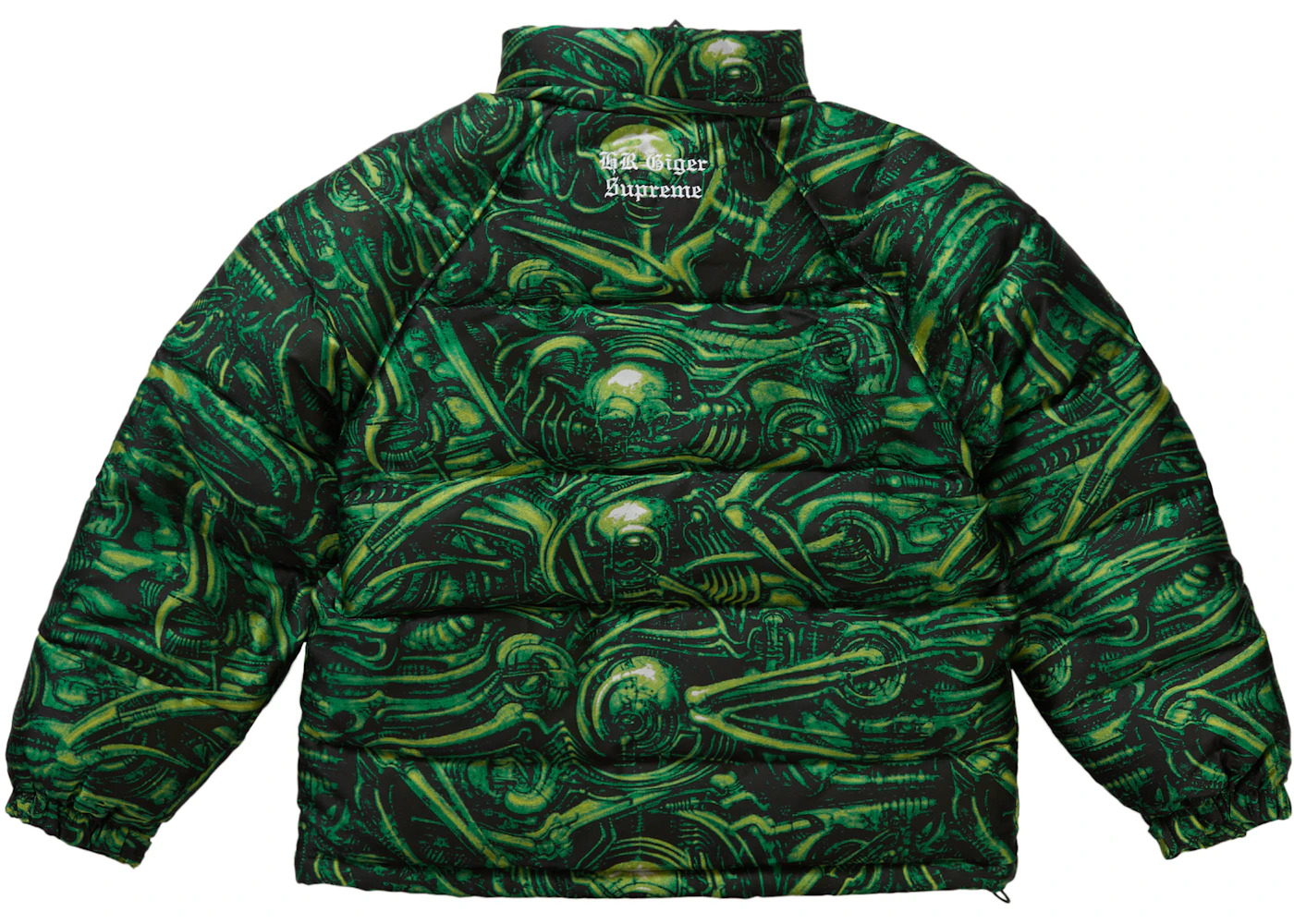 Supreme H.R. Giger Jacquard Down Puffer Jacket Green - 5