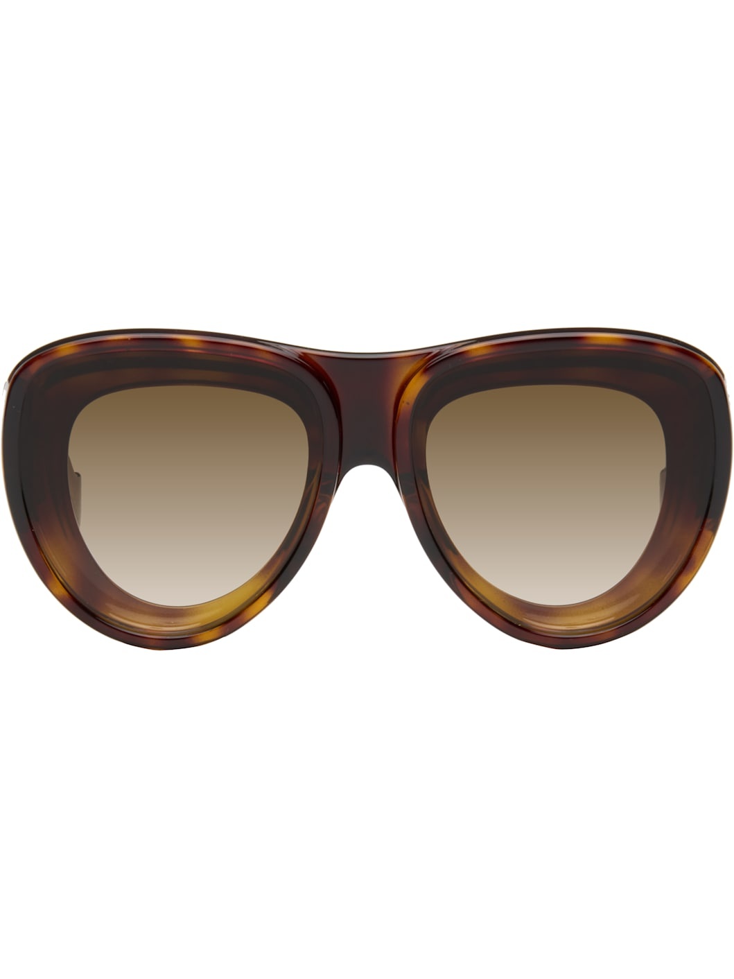 Brown Front Lenses Aviator Sunglasses - 1
