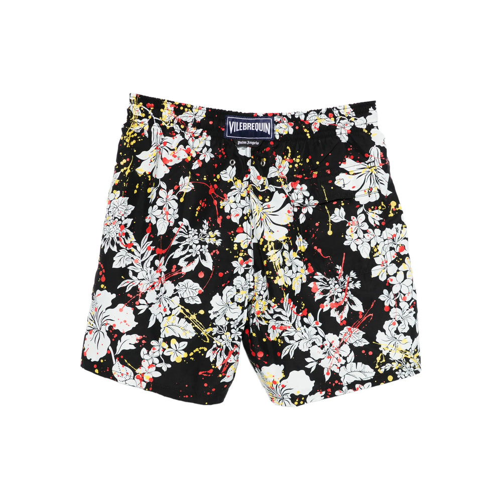 Palm Angels Black Beachwear - Swim Shorts Men - 2