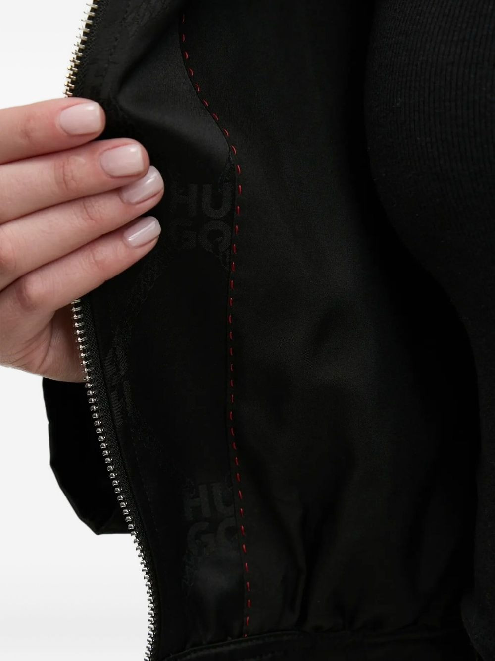 monogram-pattern zip-up jacket - 5