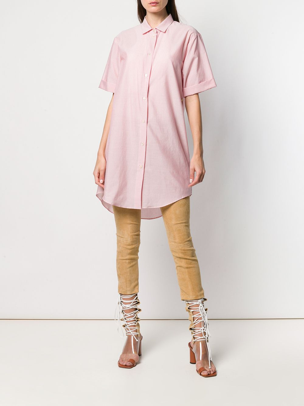 striped long shirt - 6