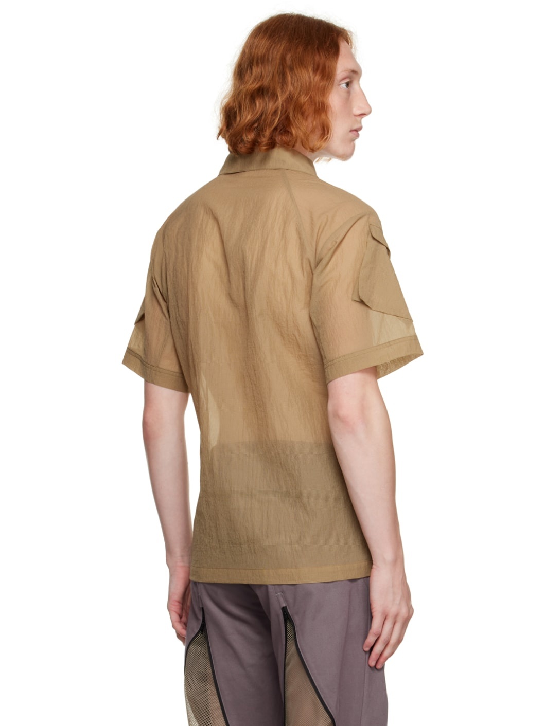 Beige Flap Pocket Shirt - 3