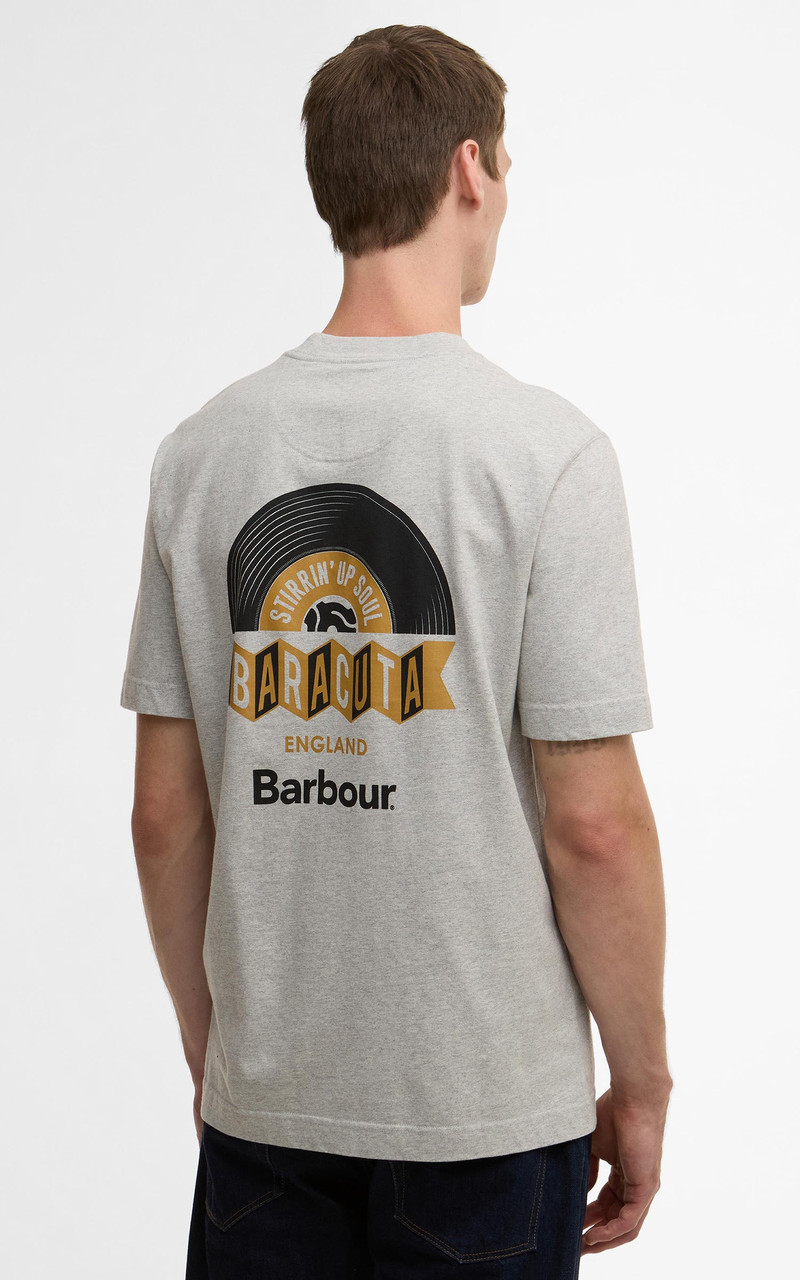 Barbour BARBOUR X BARACUTA T-SHIRT VINYL OVERSIZED GREY MARL outlook