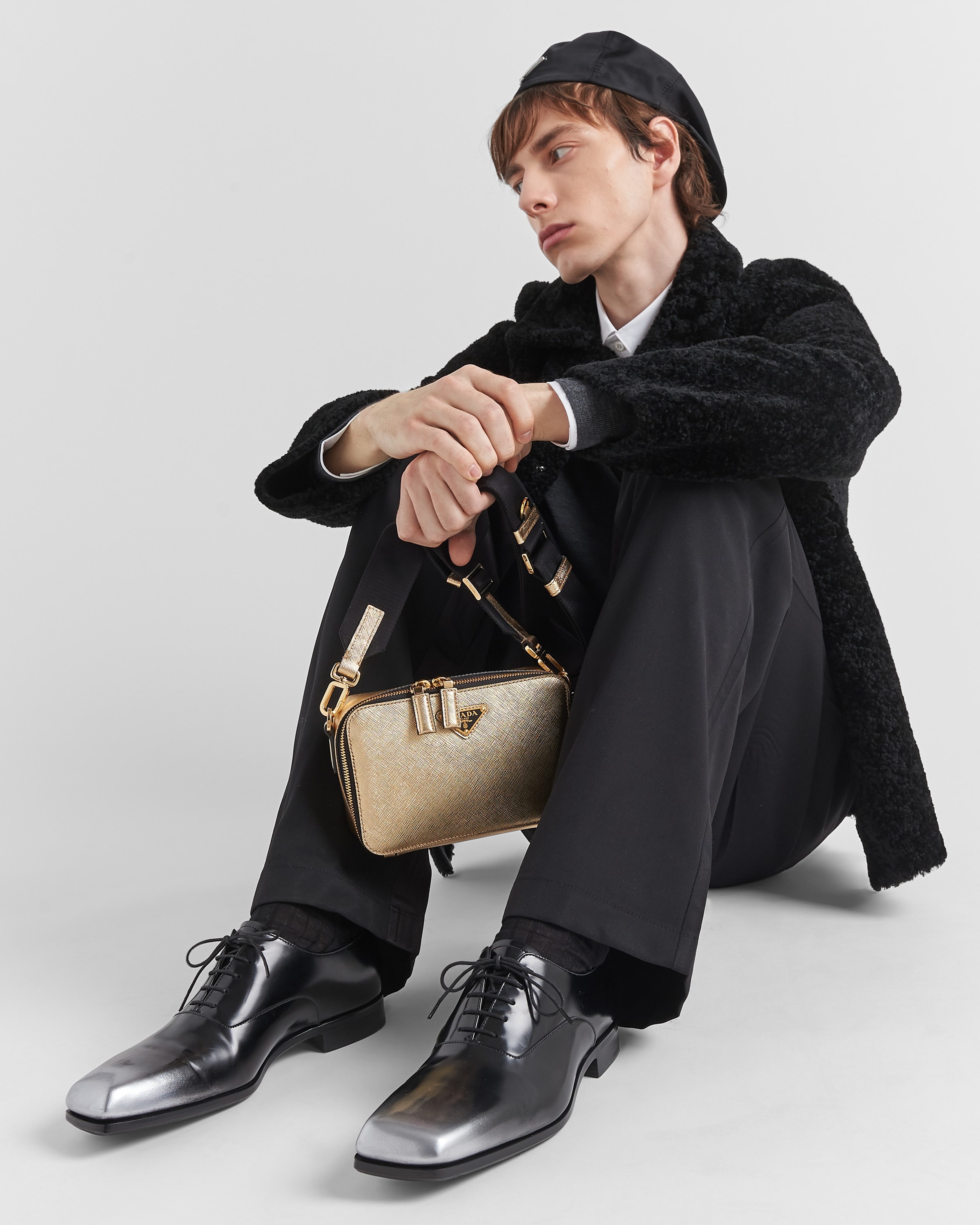Nuanced brushed leather Oxford shoes - 3