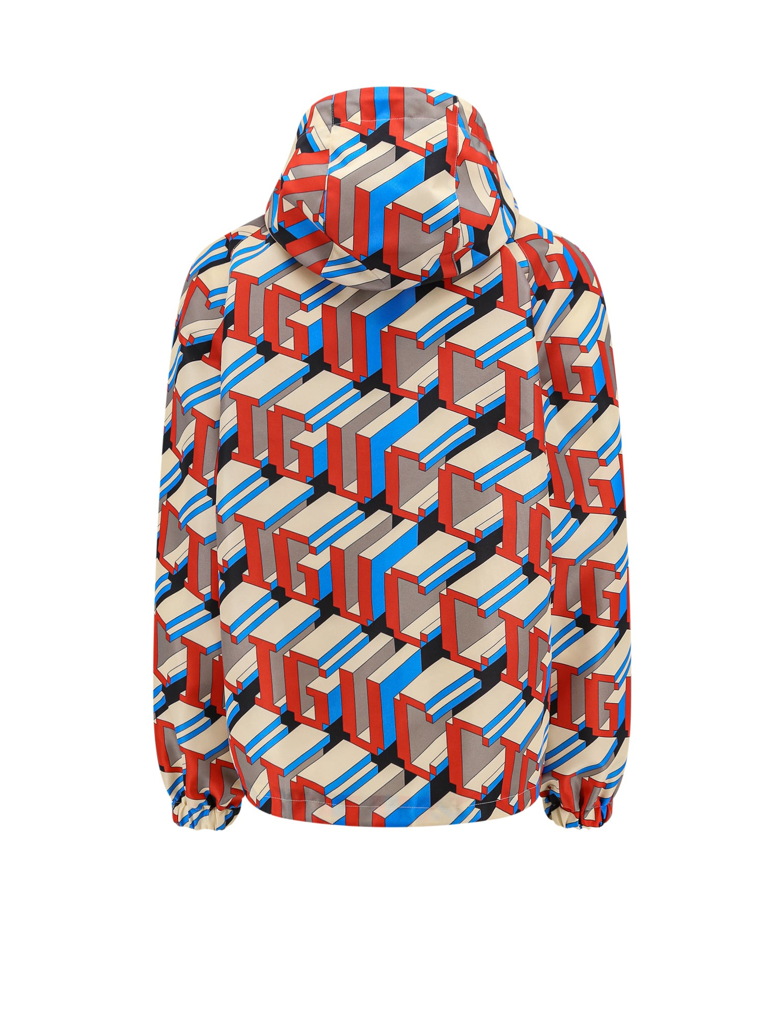Nylon Jacket With Gucci Pixel Print - 2