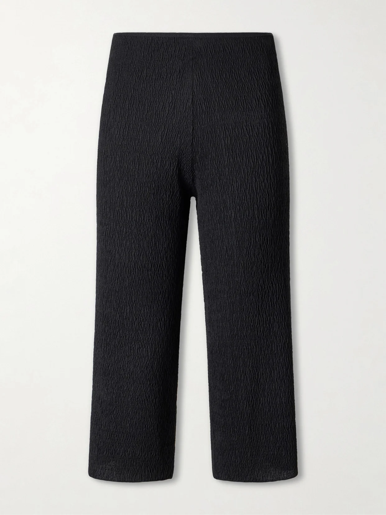 Omero Silk Plissé Capris - 1