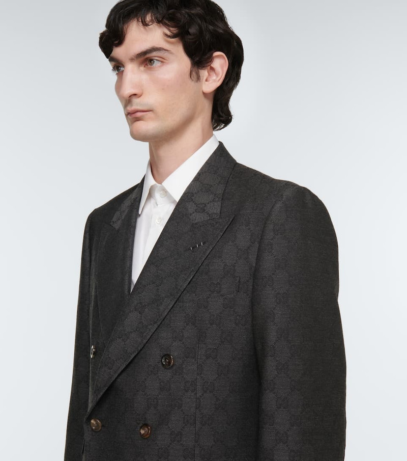 GG monogram double-breasted suit 7