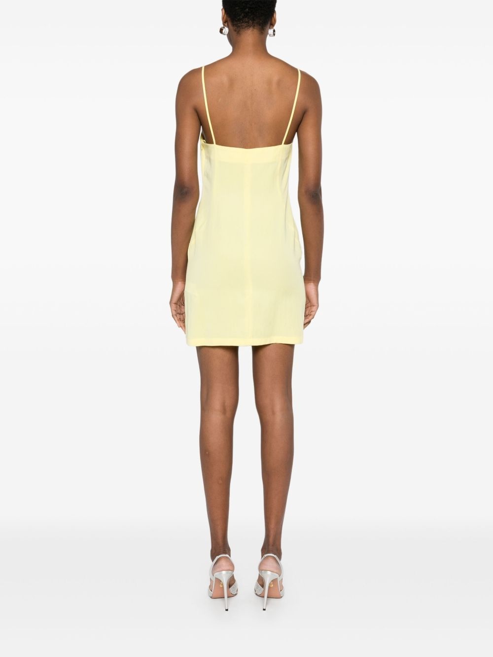 floral-appliqué mini dress - 4