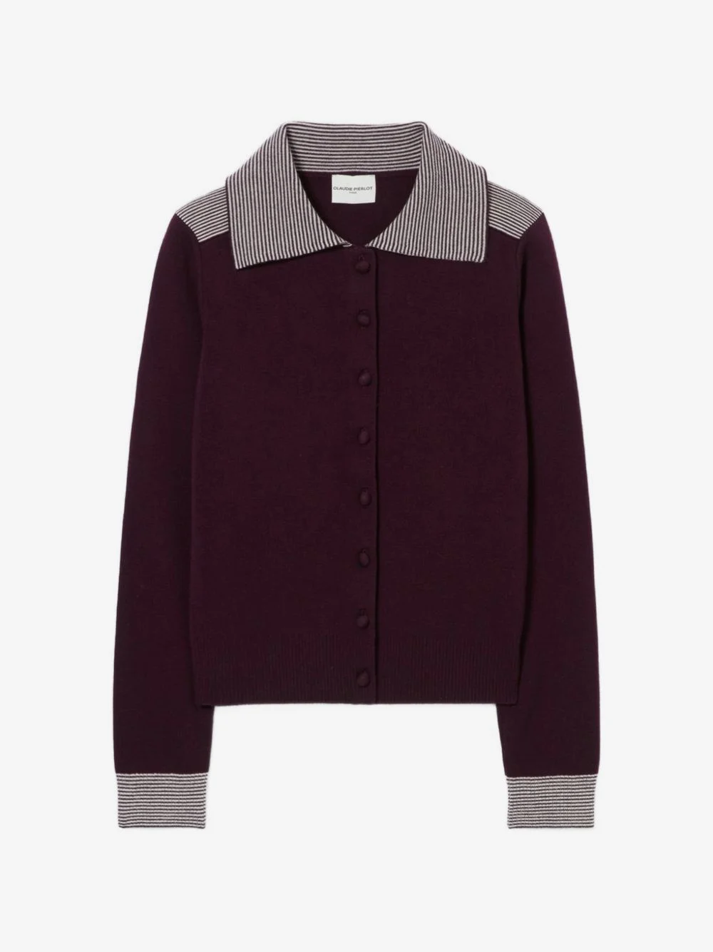Striped wool sailor cardigan - 1