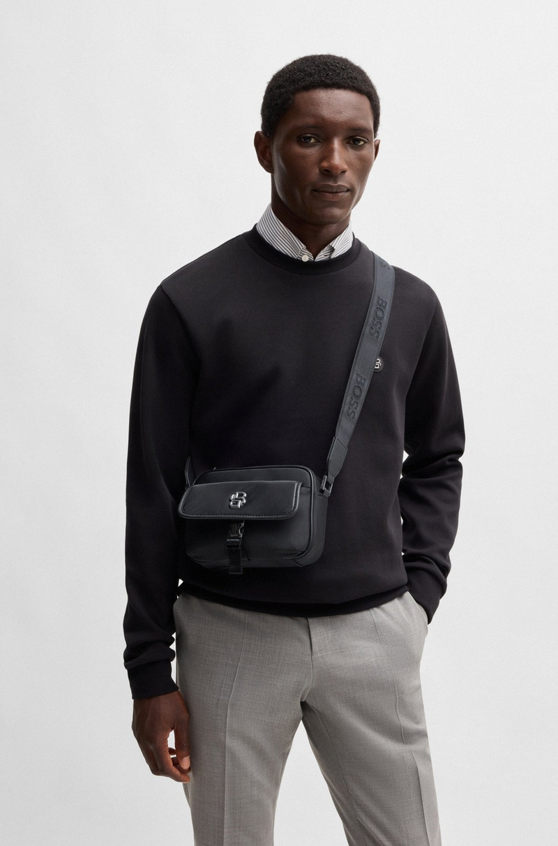 BOSS CROSSBODY BAG WITH DOUBLE B MONOGRAM outlook