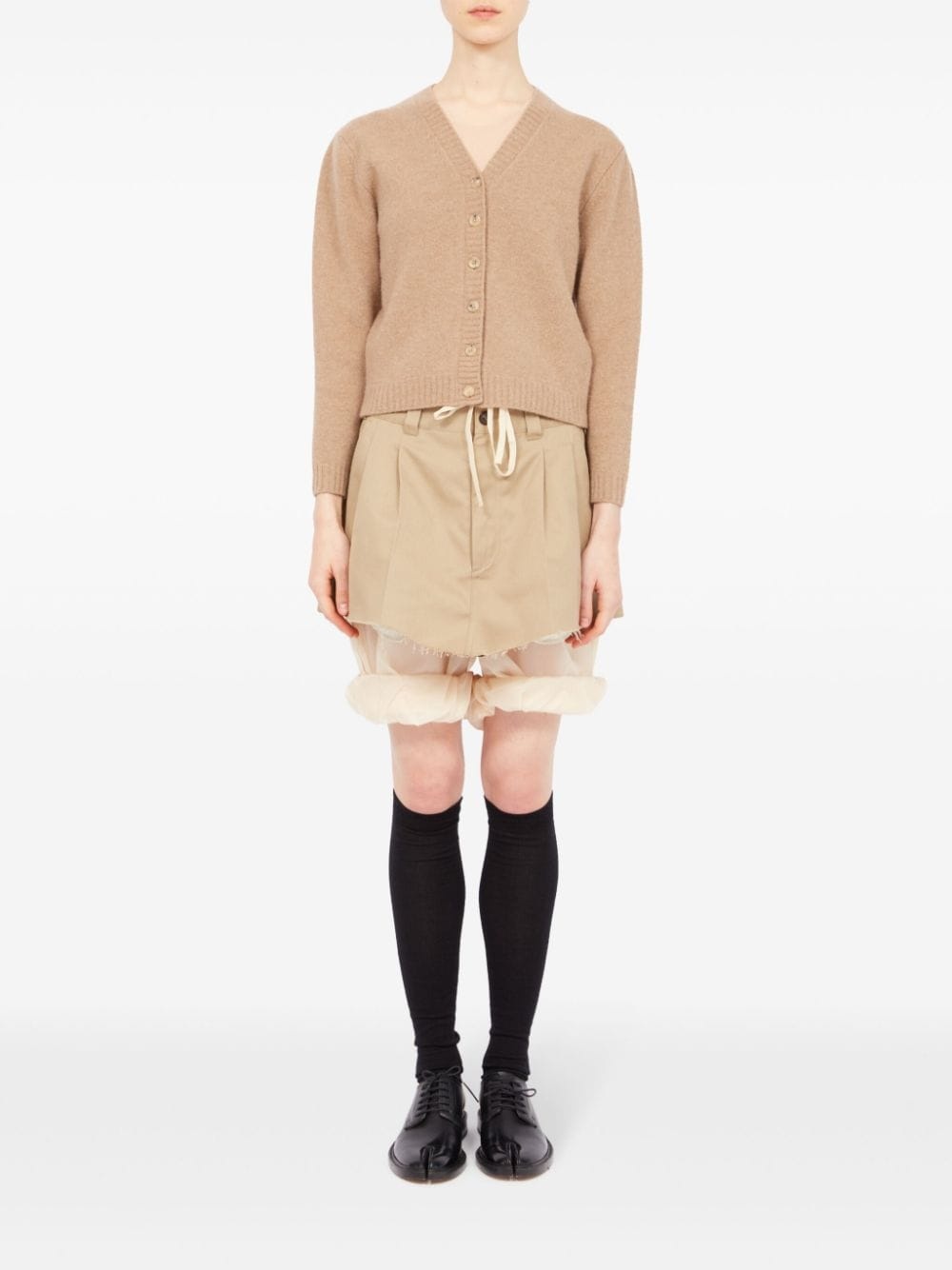 V-neck wool cardigan - 2