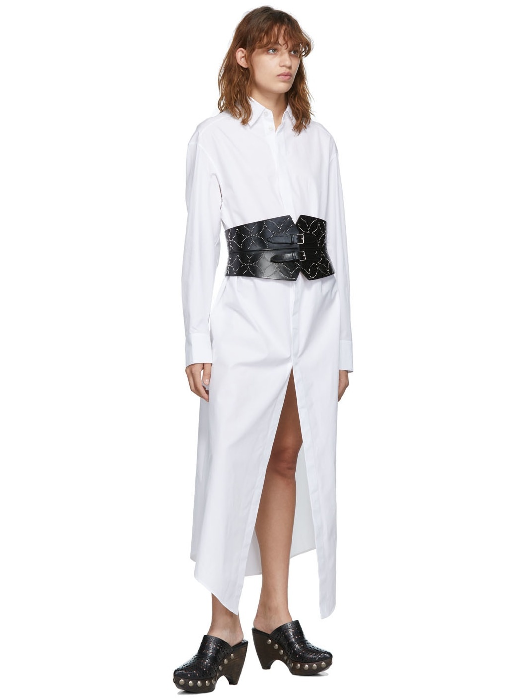 White Shirt Long Dress - 4