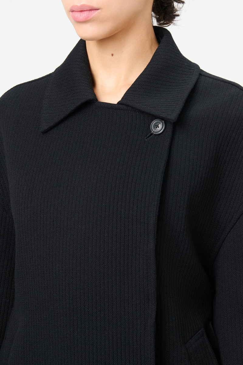 Our Legacy Court Coat Black Jumbo Bedford outlook