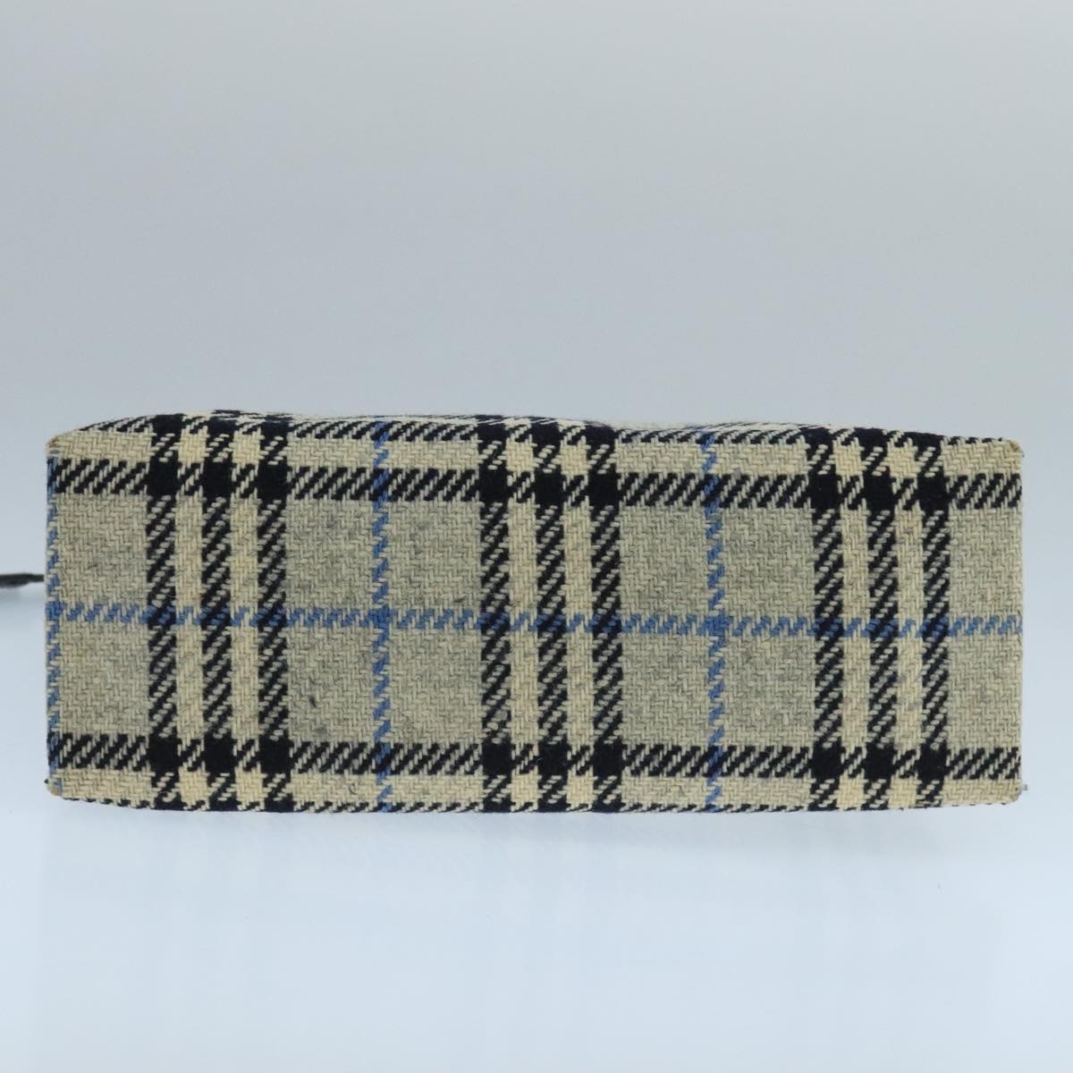 Burberry Nova Check Hand Bag Wool Gray - 5