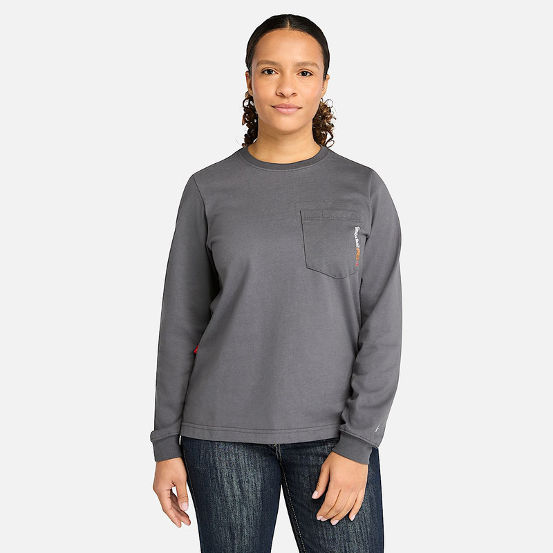 Timberland Women's Timberland PRO® Cotton Core Flame-Resistant Long-Sleeve T-Shirt outlook