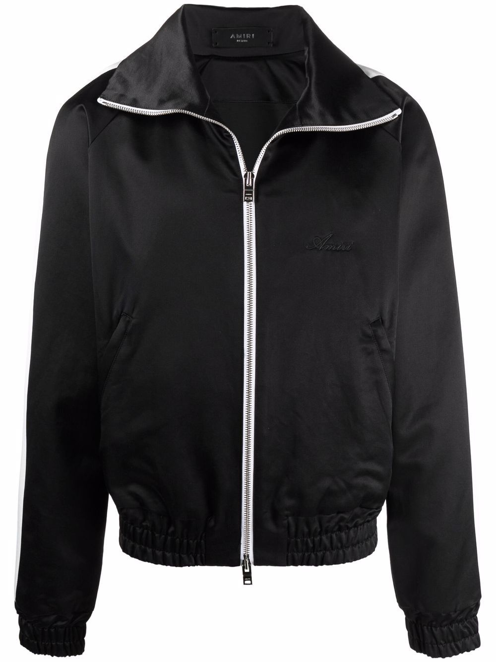 sateen zipped track jacket - 1