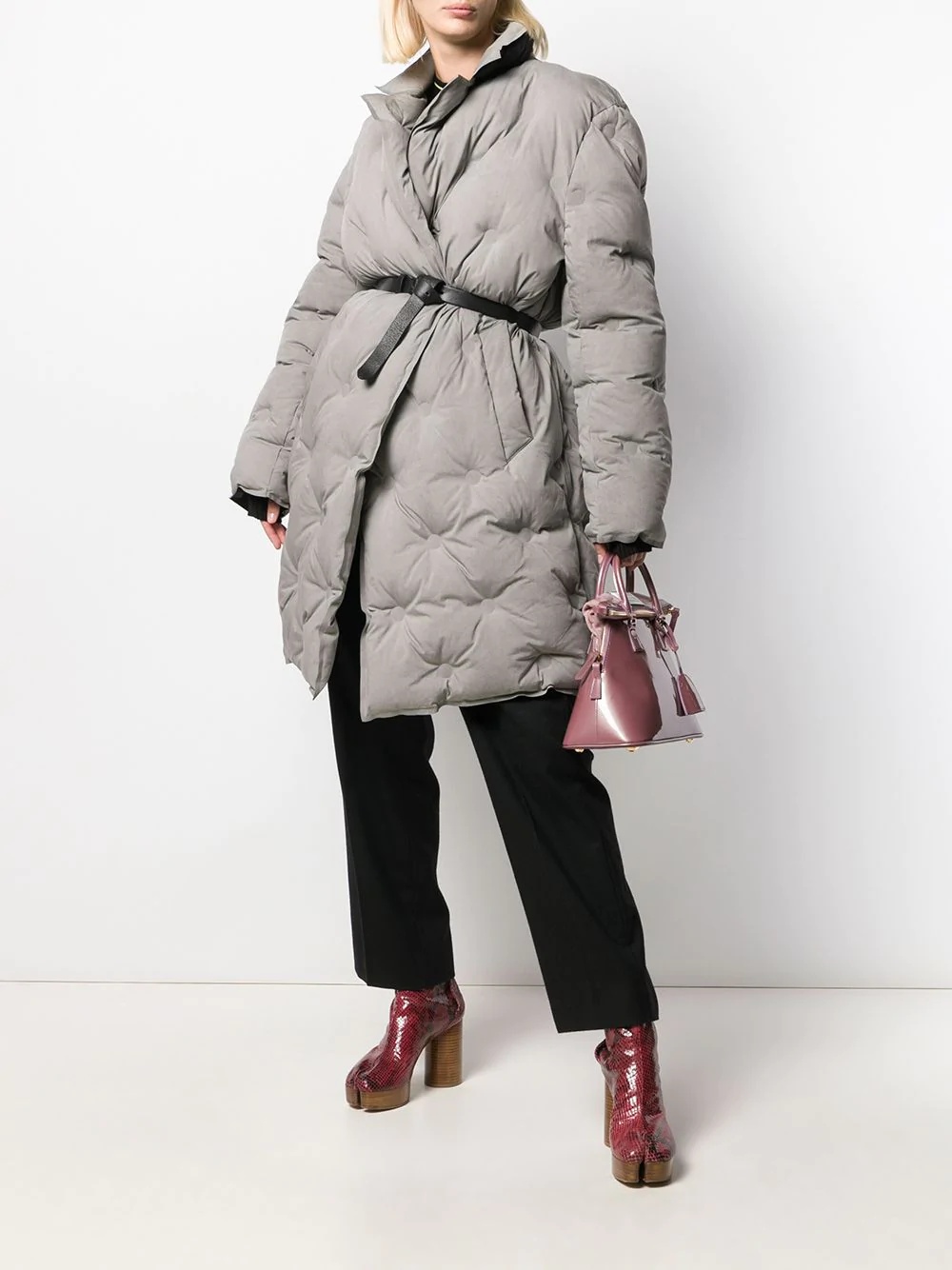 quilted padded coat - 2