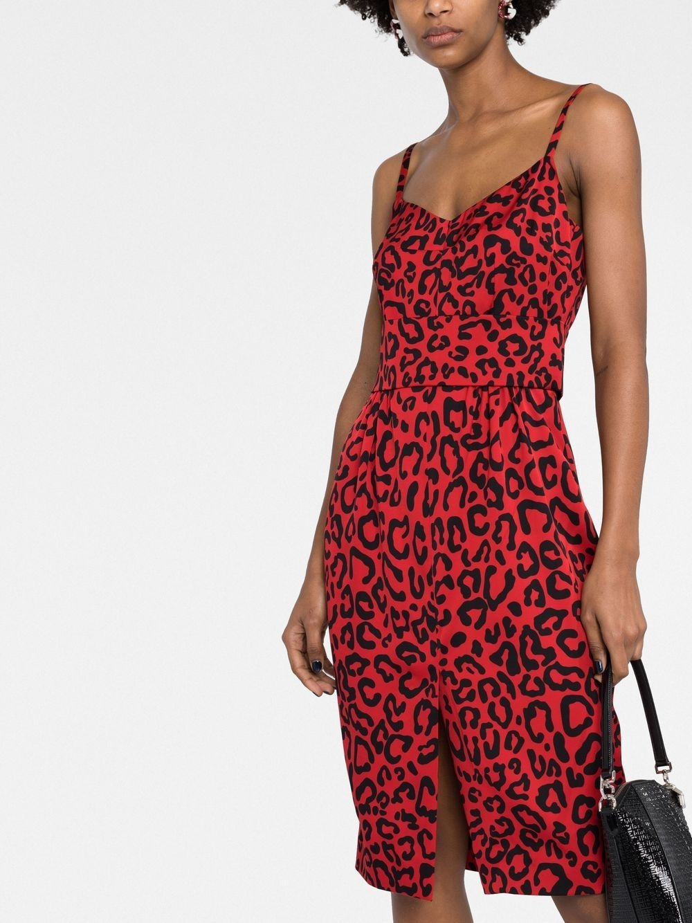 leopard-print midi dress - 5