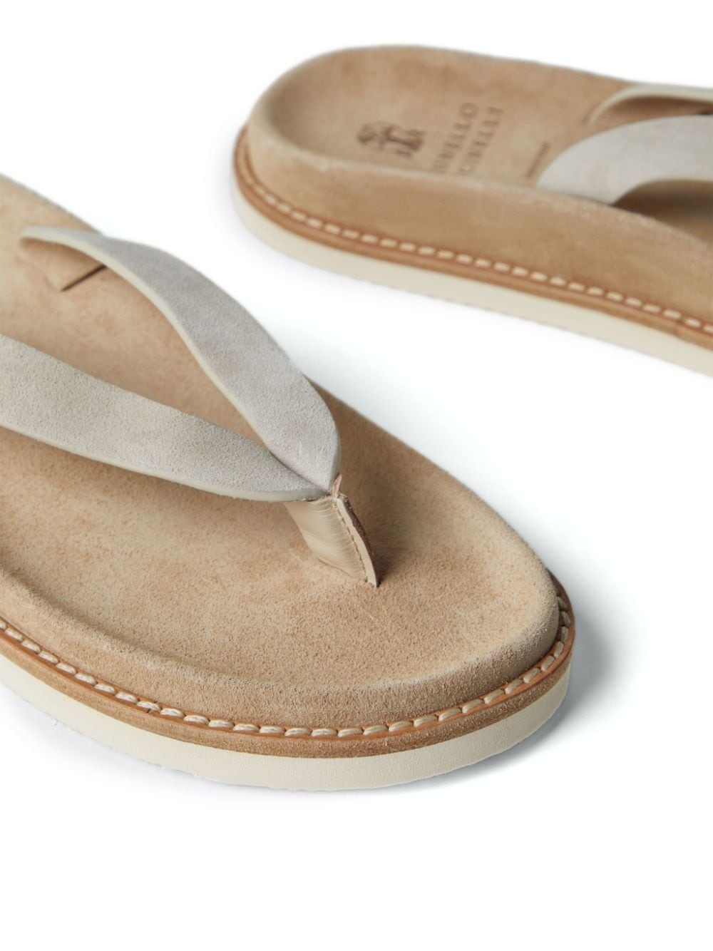 suede flip flops - 4