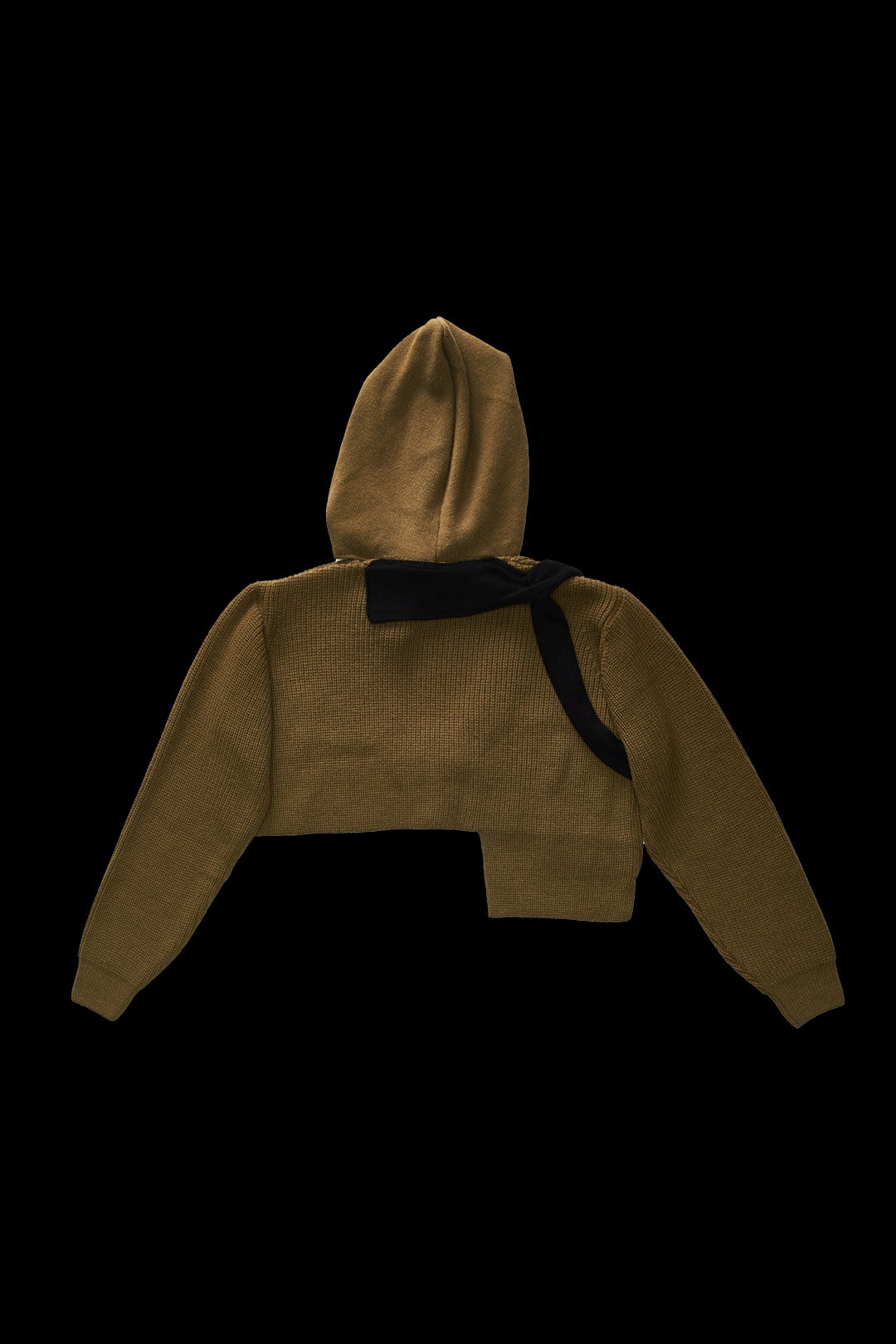 OTTOLINGER Knit Open Neck Hoodie Olive - 2