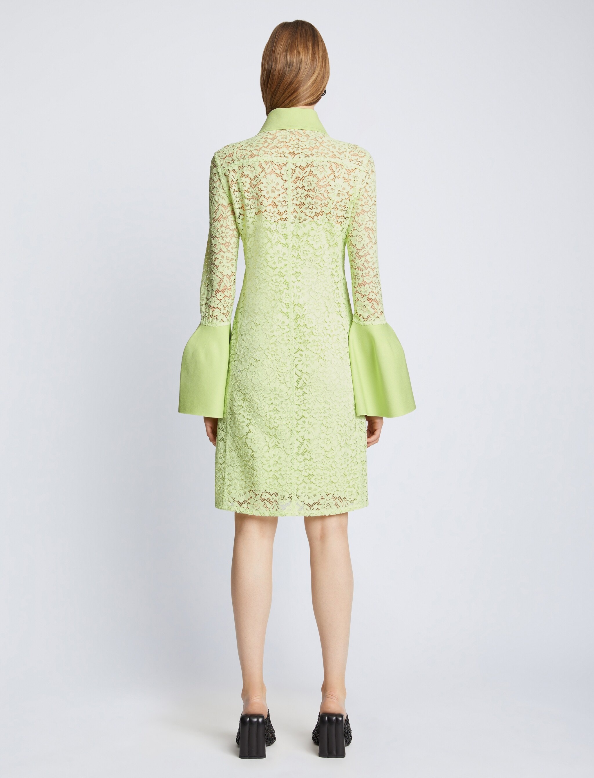 Stretch Lace Shirt Dress - 4