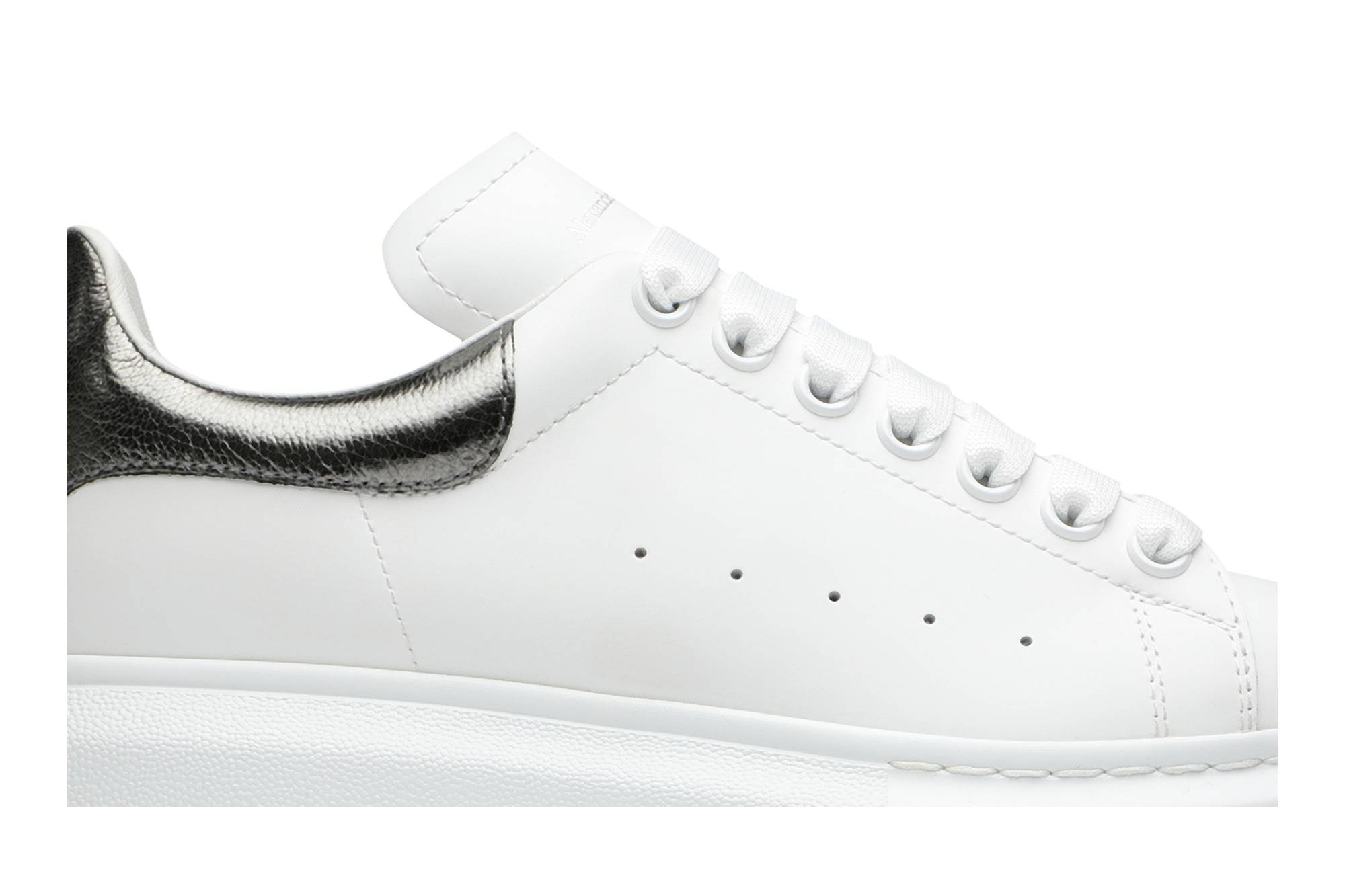 Alexander McQueen Wmns Oversized Sneaker 'Bleach White Silver' - 2