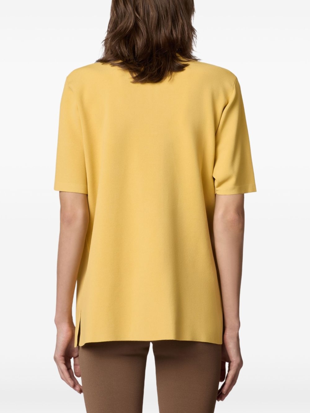 zip-up polo top - 4