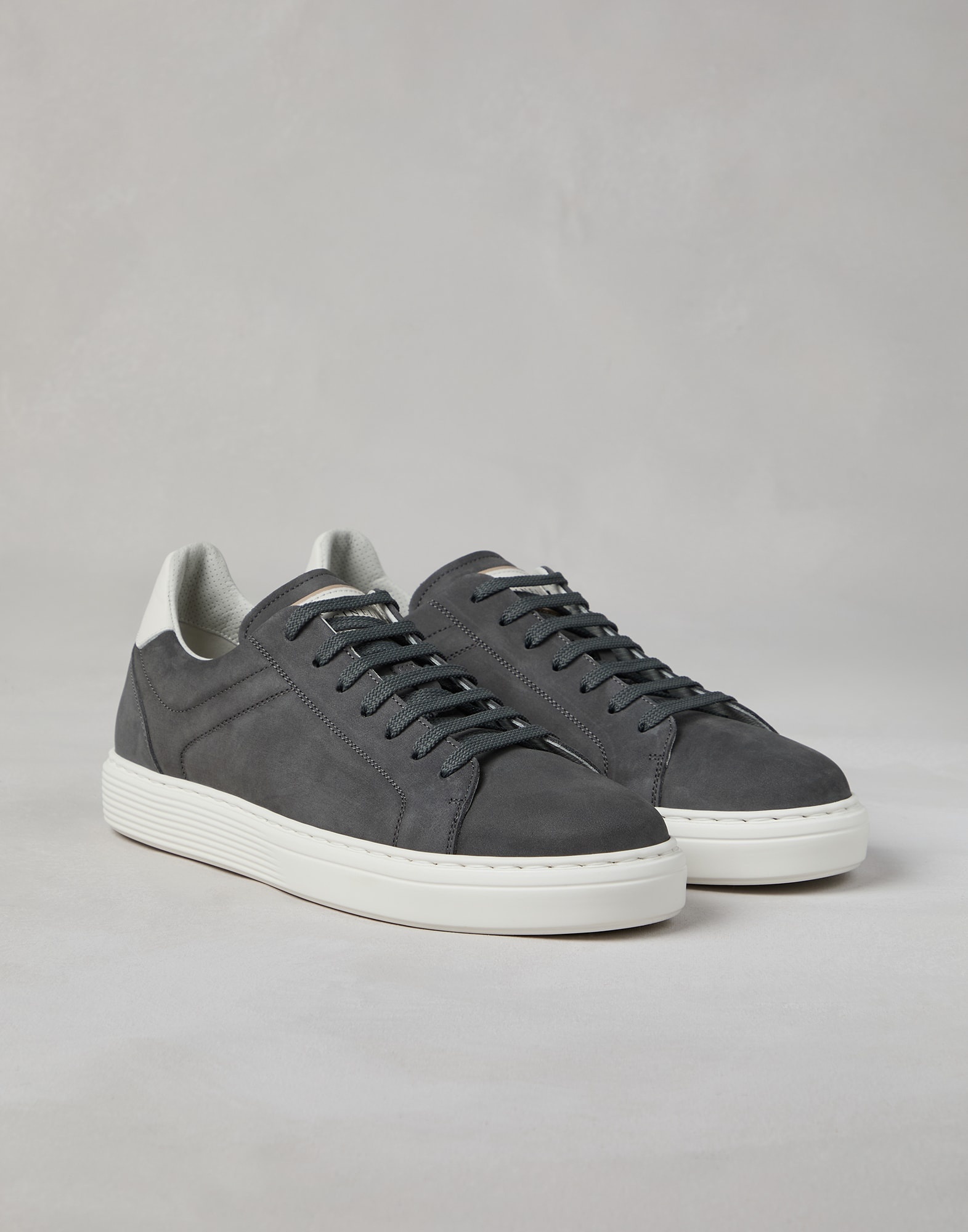 Nubuck calfskin sneakers - 1