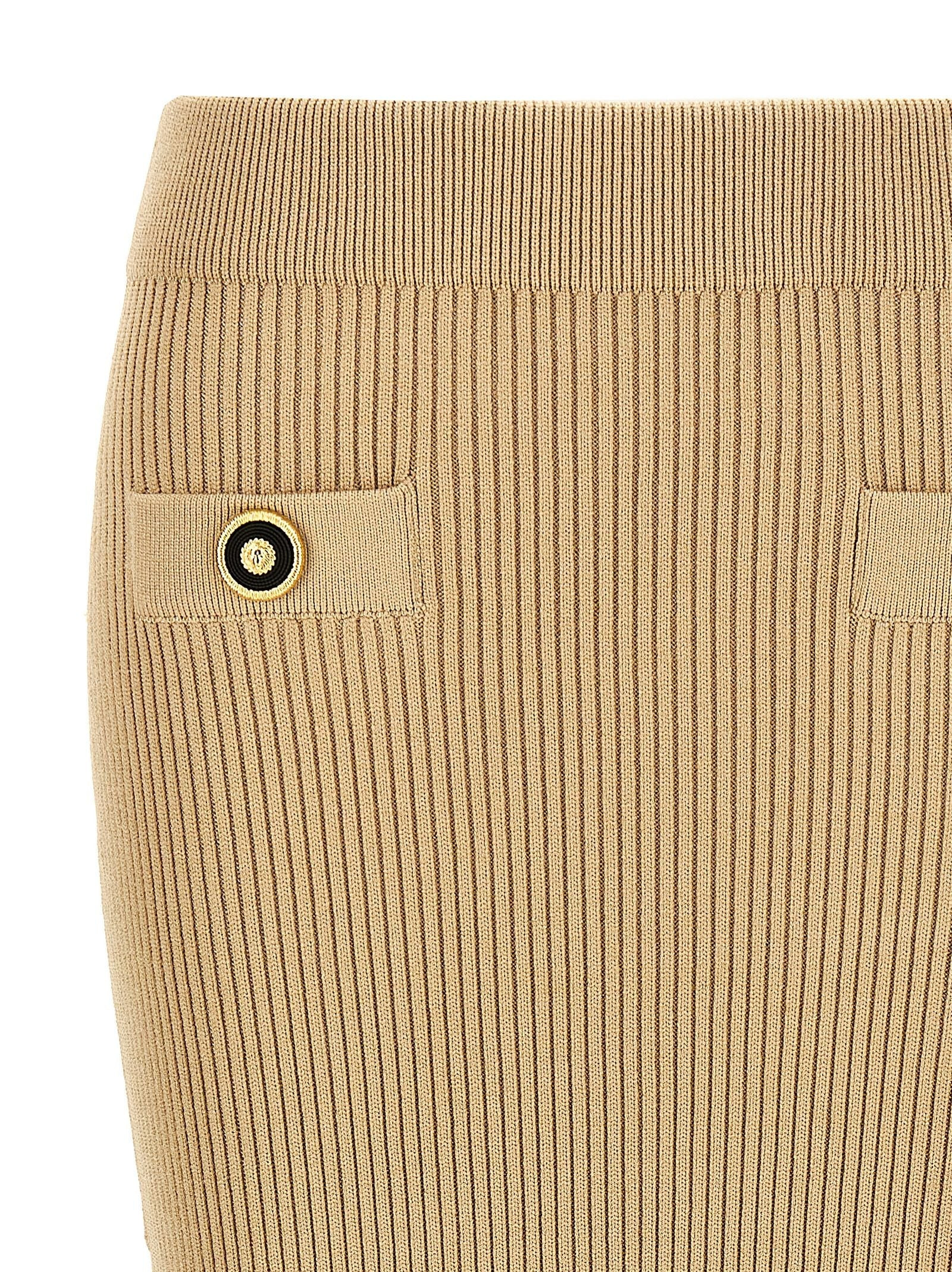 Balmain Women Ribbed Midi Skirt - 3