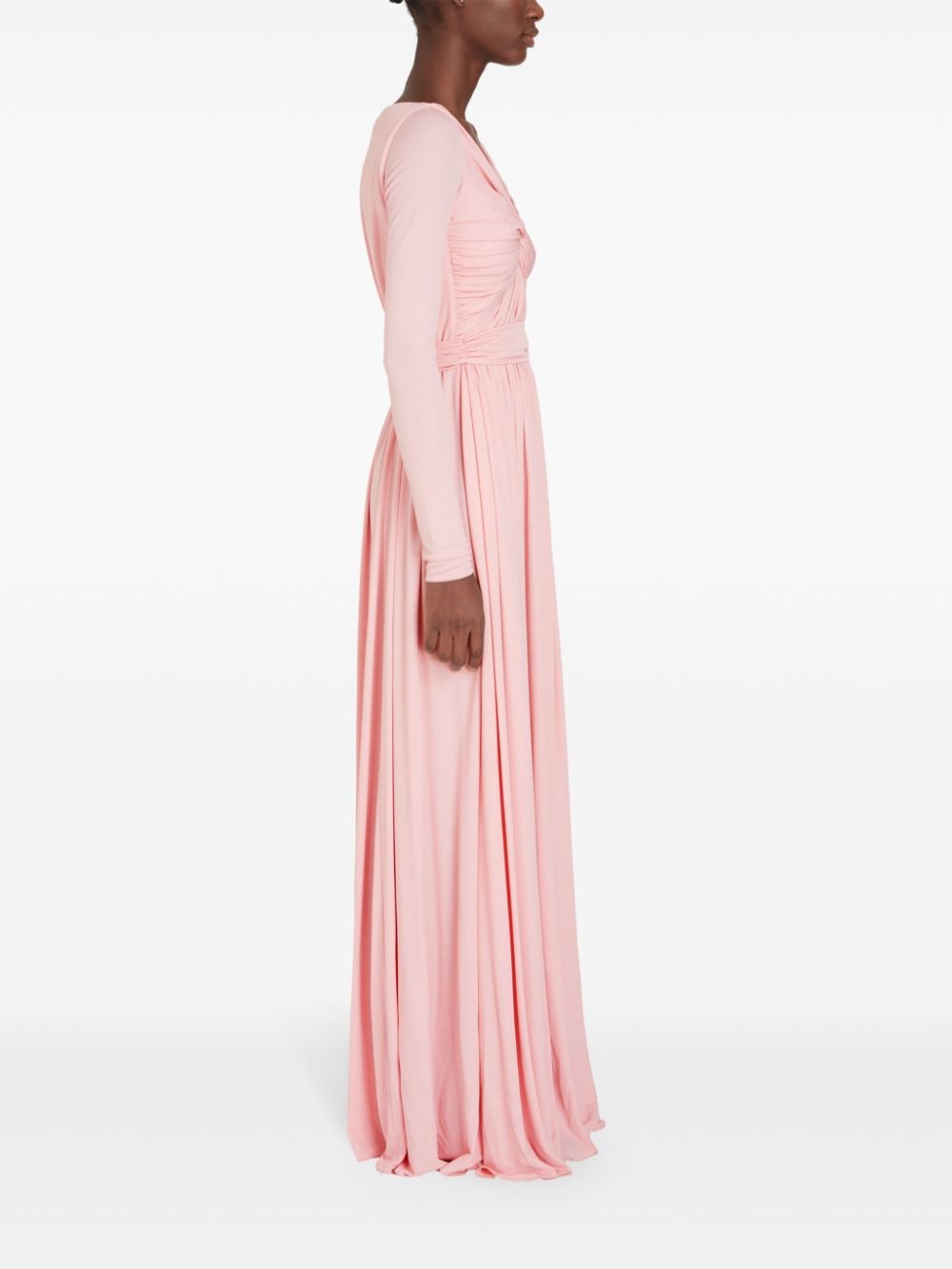 twist-front jersey maxi dress - 3