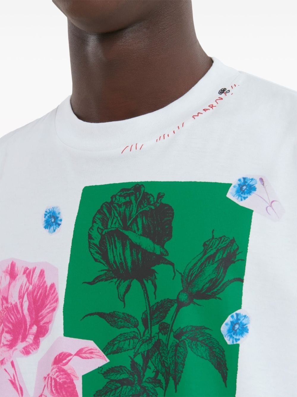 floral-print cotton T-shirt - 5