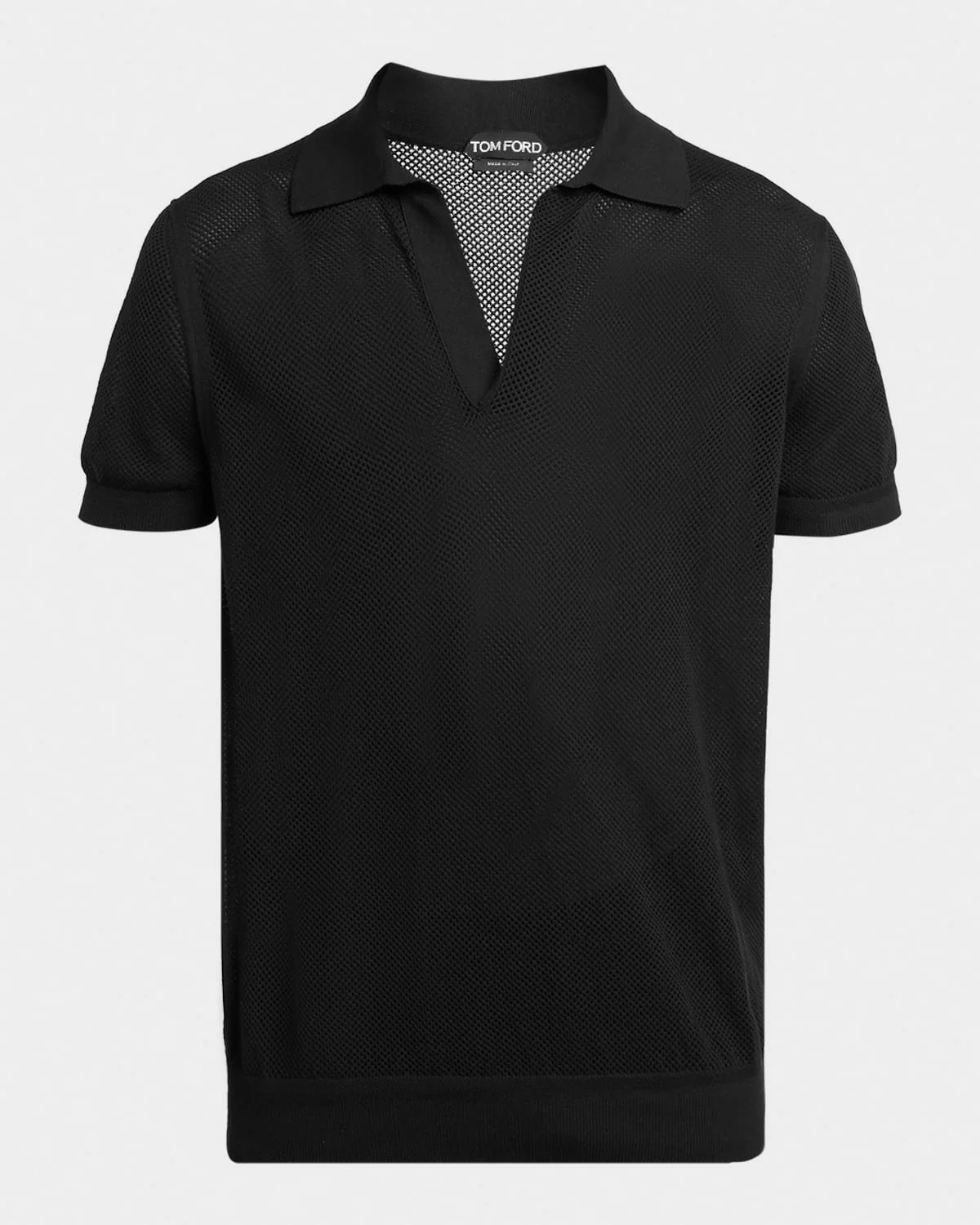 Men's Cotton Silk Mesh Polo - 1