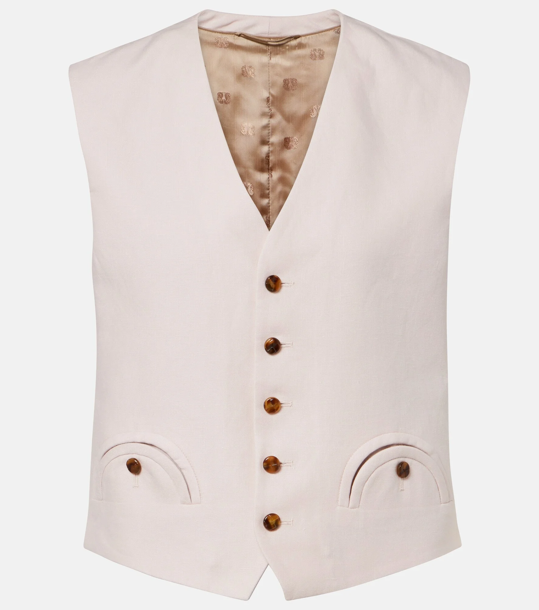 Feral linen vest - 1
