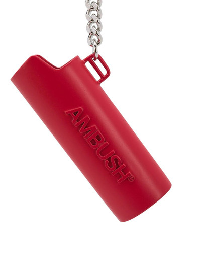 Ambush logo lighter case keychain outlook