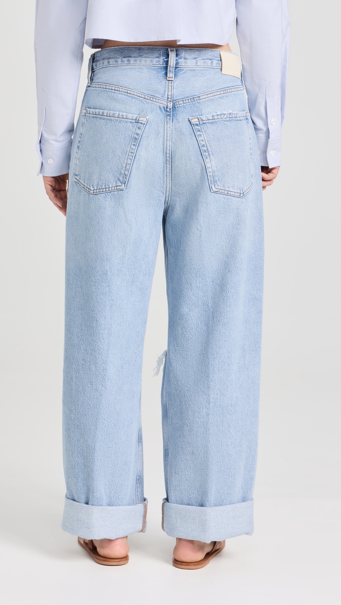 Ayla Baggy Cuffed Crop Jeans - 2