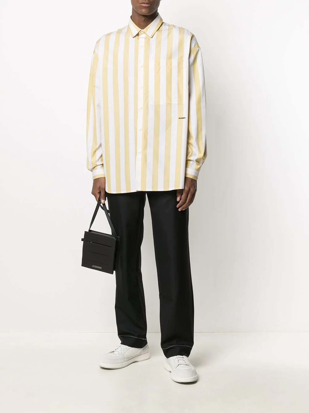 vertical stripe-print shirt - 2