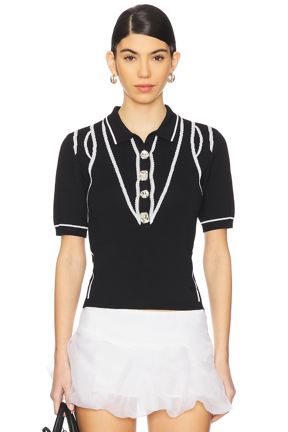 Knit Polo Top - 1