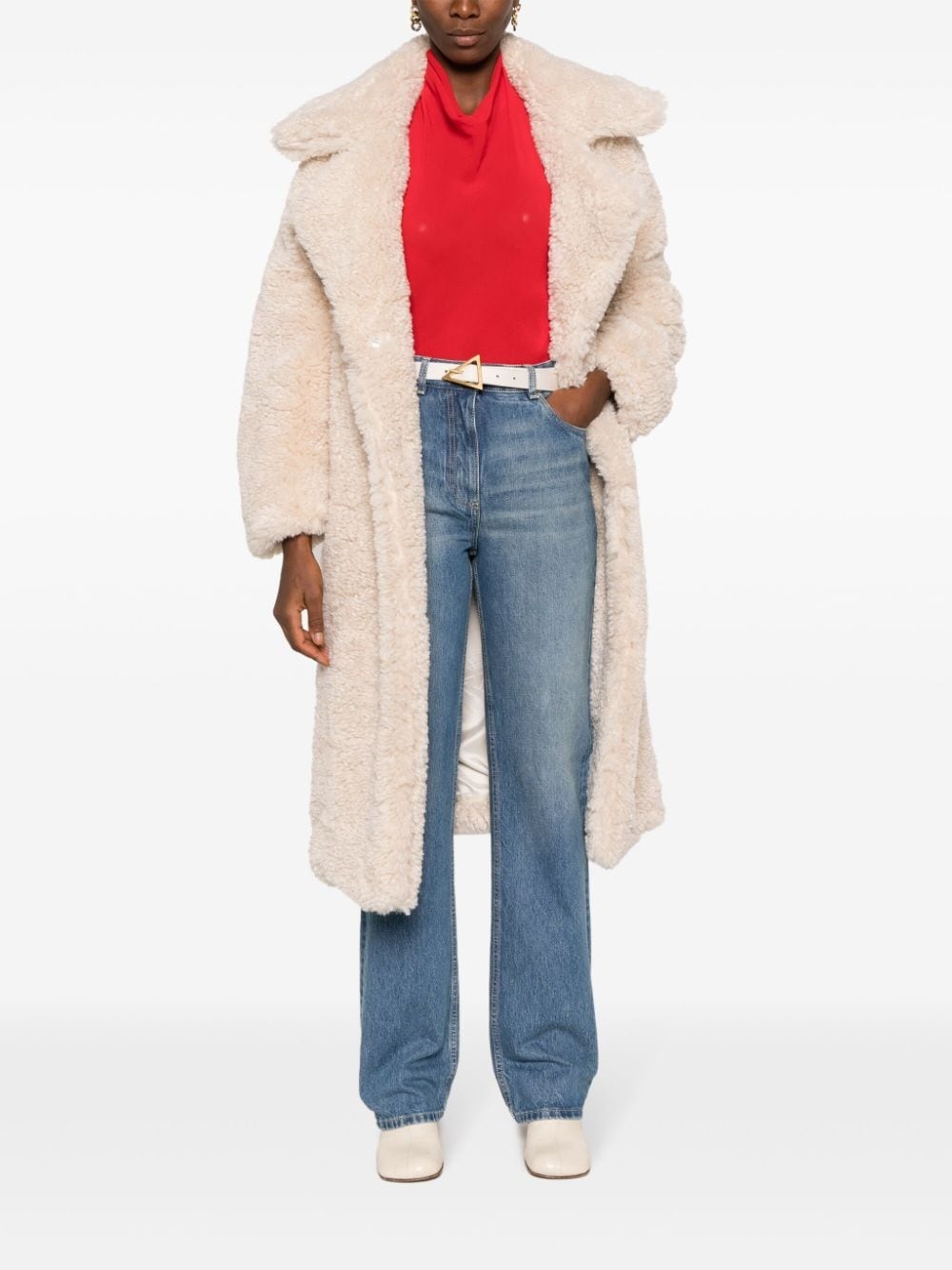 high-waisted straight-leg jeans - 2