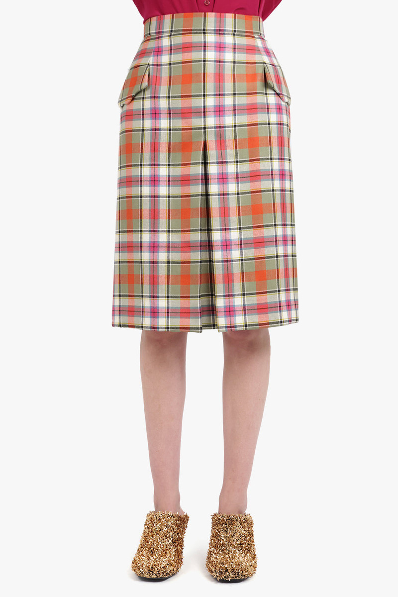 Vivienne Westwood WAISTCOAT TARTAN MIDI SKIRT | MULTI outlook