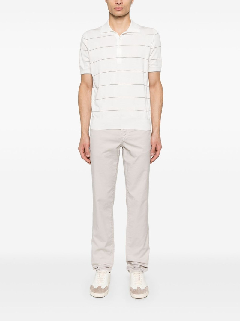 Brunello Cucinelli striped polo shirt outlook