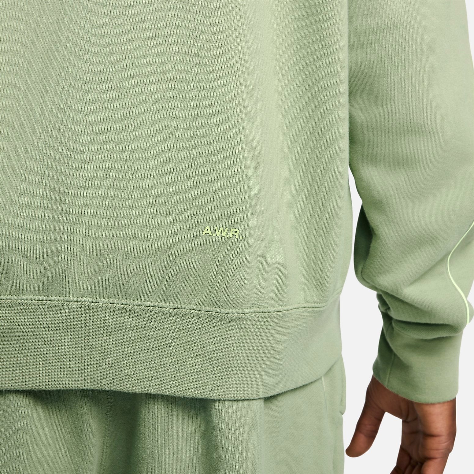 Nike x NOCTA Drake Cardinal Stock Fleece Hoodie 'Oil Green' FN7660-386 - 5