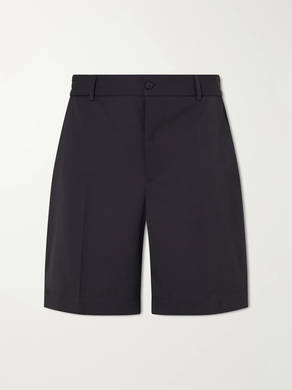 Straight-Leg Gabardine Shorts - 1