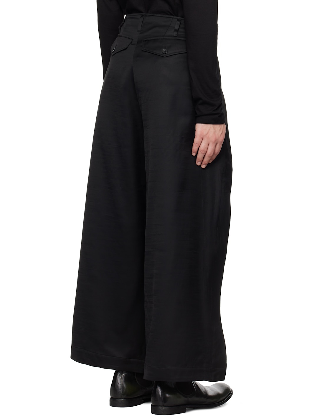 Black Ana-Kama Trousers - 3