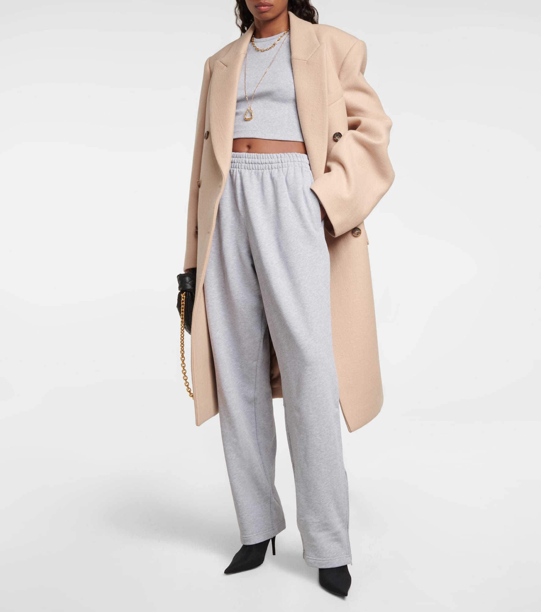 x Hailey Bieber wide-leg cotton sweatpants - 2